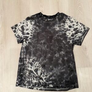 lululemon athletica Black and White Tie-Dye Short Sleeve Tee